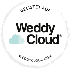 Gelistet bei WeddyCloud - Plane deine Hochzeit in aller Ruhe